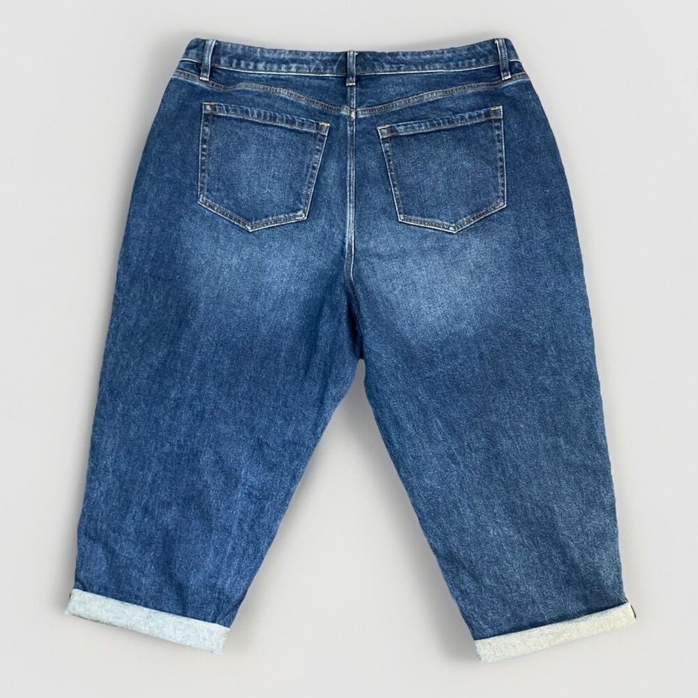LANE BRYANT Flex Magic Waistband Signature Fit Mid-Rise BF Capri Jeans Size 18 - Picture 2 of 11